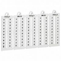 Листы с этикетками для клеммных блоков Viking 3 - горизонтальный формат - шаг 6мм²- цифры от 1 до 1 |  код. 039520 |   Legrand